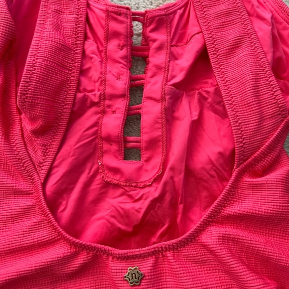 NWT  Nanette Lepore Women's High Leg Pink One Piece Swimsuit size 8 - Picture 12 of 16